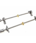 Top Tier 3D Printer Lead Screw Guide Rail Kit With T10 Lead Screw And Brass Nut For Smooth Motion And Precision Printing In Various Sizes. 3D printer lead screw kit with brass nut, metal holders, and couplers