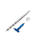 High Performance 19/64 Inch Micro Drill Bit With Rapid Adjust Stop Collar designed for compact pocket holes with accessories.