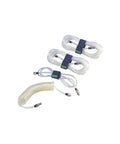 Sampling Line With Quick Disconnect For ALTAIR 5X Pump Probe, 10 Foot Polyurethane Air Line In Clear Color, coiled and straight view