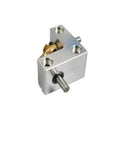 90 Degree Right Angle Bevel Gearbox with 1 to 1 Spiral Bevel Reducer, compact metal design with 4mm output shaft for robotics and RC cars