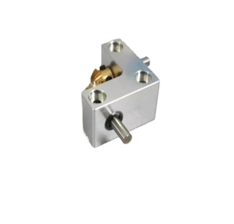 90 Degree Right Angle Bevel Gearbox with 1 to 1 Spiral Bevel Reducer, compact metal design with 4mm output shaft for robotics and RC cars