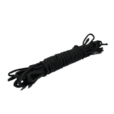 Beefy Black Double Braid Nylon Dock Line For Boat Mooring And Anchoring, 200mm Length, 4mm Diameter, coiled nylon rope
