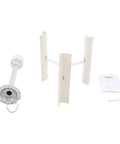 Vertical Axis Wind Turbine Kit 12V 40W With 3 Phase Permanent Magnet Motor ABS Blades and assembly parts