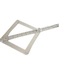Rock Solid Corner Angle Finder For Spot On Cuts, Precision Miter Saw Protractor And Bevel Gauge Tool, silver aluminum measuring tool
