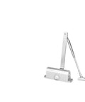 Beefy Built Door Closer 25-85 Kg Adjustable Speed Soft Closing Aluminum Alloy Rustproof Silver for Homes and Commercial Spaces