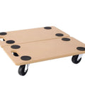 Beefy Heavy Duty Wood Furniture Mover Dolly With Wheels And Non Slip Pads 500 LB Capacity Portable Platform For Couch Piano Refrigerator Appliances And Other Heavy Items, MDF wood