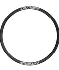 Carbon Rim 700C 30mm Depth Tubeless Ready Wheel Rim For CX Gravel Road Bikes, matte finish, top view.