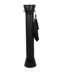 Heavy Duty Commercial Coffee Knock Box Featuring Hella Solid 6 Point 8 Liter ABS Grounds Disposal Bin with attached towel.