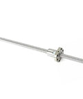 Cold Rolled Ball Screw With Single Ball Nut SFU1204 for CNC Linear Motion, 550mm length, steel construction, low friction performance