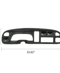 Dashboard bezel cover PIT66 for Dodge Ram 1998–2002; black plastic instrument panel with vents