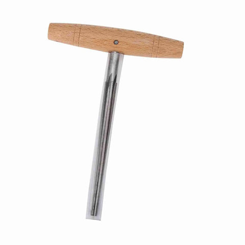 Stainless Steel Violin Peg Reamer With Wooden Handle Pro Grade Anti Rust Luthier Tool For 3 4 Violins Includes Protective Sleeve And Ergonomic Grip For Precise Peg Hole Sizing