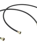 Genuine OEM Washer Fill Hoses, 4 Ft Black, Set of 2, Replaces 8212546RW, 8212546IP, 49535, Heavy Duty Water Lines