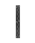 Concealed Stainless Steel Door Hinge Set 1 Piece For Jewelry Cases And Cabinets, satin black finish, vertical view