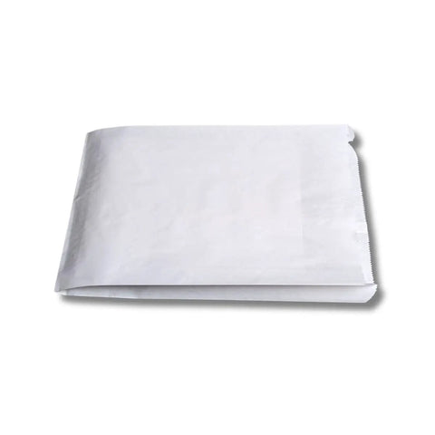 Flat Merchandise Paper Bags White Kraft Paper Bags 10 X 2 X 15 Inches, Durable And Eco Friendly, Recyclable And Compostable, 1000 Count