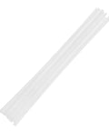 Get These 10 White Plastic Welding Rods For Quick Car Bumper Fixes And Save Serious Cash On Repairs With Durable Wear Resistant Materials You Need This Tool: 10 white welding rods arranged neatly.