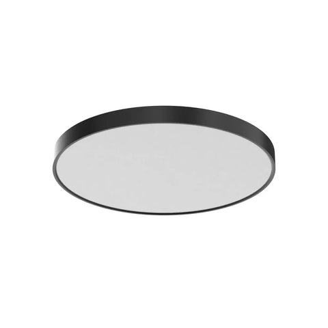 Two Pack LED Flush Mount Ceiling Lights 12 Inch 24W Ultra Bright Flat Black Modern Fixture 5000K Daylight White 3200 Lumens