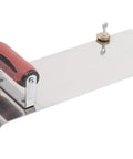 Beefy Stainless Steel Hand Edger With Adjustable Groover For Concrete Slabs, 14 Inch By 5 Inch Blade, DuraSoft Handle, Model 3489D