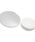 Upgrade Your Product Shots With This Slick White Electric Turntable For Sparkly Jewelry Displays Featuring 360 Degree Glass Rotation And A Super Stable Motor Made For Pro Quality Photos Every Single Time, showing white plastic and glass construction.