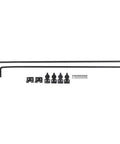 Savage Strength 36 Inch Gate Ground Latch System Built With Heavy Gauge Alloy Steel Drop Rod, black hardware for gates.