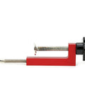 Adjustable Woodworking G Clamp For Fence Builds And Garage Projects, heavy duty aluminum alloy, red coating, smooth action jaw