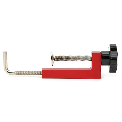 Adjustable Woodworking G Clamp For Fence Builds And Garage Projects, heavy duty aluminum alloy, red coating, smooth action jaw