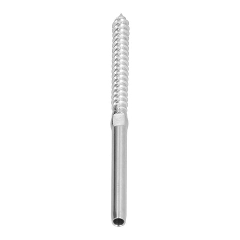 Dual Direction Swage Lag Screws With Left And Right Hand Threads For 1/8 Inch Wire Rope In T316 Stainless Steel, full view