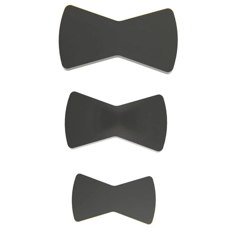 Three different size templates from Bowtie Inlay Router Jig Set With 3 Size Templates And Insert Jig Included For Woodworking