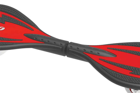 Close-up of RipStik Ripster Caster Board For Ages 8 Plus Lightweight And Compact With 360 Degree Casters, red slip-resistant deck.