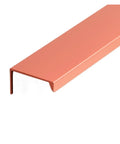 Salmon pink Hidden Cabinet Handles 120mm Concealed Drawer Pulls sleek design side view