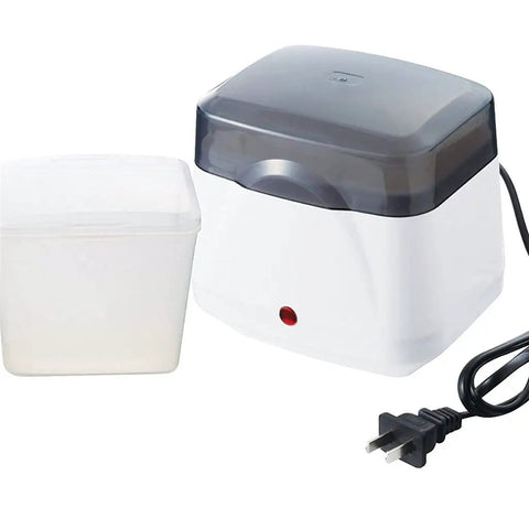 Dead Simple Compact Automatic Yogurt Maker With Food Grade Stainless Inner Pot And 360 Even Radiant Warmth For Smooth Homemade Dairy Culturing Right In Your Kitchen, with yogurt container.