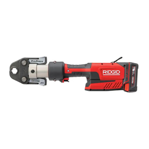 ProPress RP 351 Press Tool Kit With 18V Battery Charger MegaPress Jaws One Half In To One In Case All In One Plumbing Power Tool