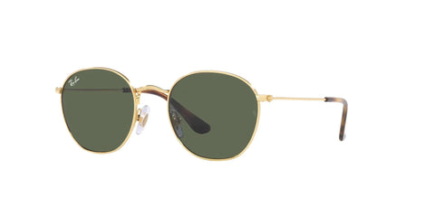 Kids Round Sunglasses Rob RJ9572S Gold Frame With Grey Gradient Polar Lenses Junior Size XX Small For Narrow Faces 48 mm Lenses