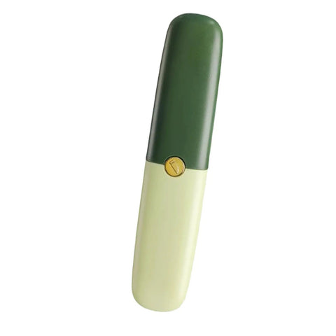 Stainless Steel Fruit Peeling Knife With Double Head For Kitchen And Outdoor Use Portable Peeler with green handle and case