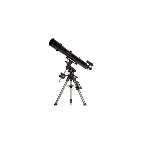 Advanced VX 6-Inch Refractor GoTo Telescope With Computerized Mount for planetary imaging and bright deep-sky viewing shown in black.