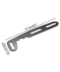 Rock The Ride With This Sweet Bike Chain Tensioner Kit That Slams Perfect Shifts On Mini Bikes With High Strength Build and Smooth Roller Adjustments. black metal chain tensioner plate, 21.1cm x 4.45cm, slotted for mini bike chain adjustment