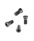 Badass Torx Set Screws For Hitachi RDMT10T3 Milling Carbide Insert Holders shown from various angles, M3.5 size, steel material.