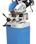 13 Inch 3 Phase Cold Saw Metal Cutter With Heavy Duty Stand And Swivel Vise For Ferrous Materials 1.5 HP 220V Dual Speed Circular Tool Precision Cut -45 To 45 Degrees Rugged Shop Workhorse