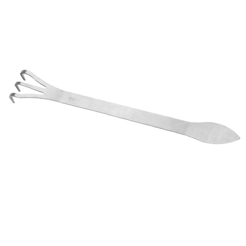Lightweight 3 Prong Root Rake For Gardening With Stainless Steel Construction Ergonomic Handle Loosens And Aerates Soil For Potted Plants And Garden Beds