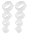 No Sweat Two Sets Grinding Wheel Diameter Sleeves Plastic Bushing Adapter Kit For Bench Grinder Metalworking And Woodworking Plug And Play Quick Swap Tool Slick Fit. Set of 2 white plastic diameter sleeves.