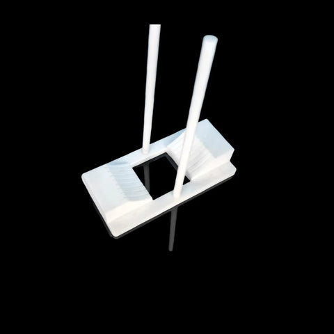 Pro Grade Teflon Vertical Cleaning Basket For Glass And Silicon Wafers