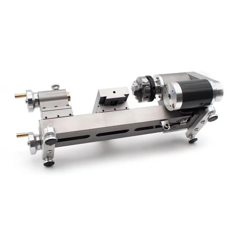 Mini Lathe Machine With 50Mm Chuck And Stepless 0 To 2000 Rpm Speed For Precision Wood And Metalworking Projects, cast iron benchtop tool.