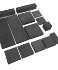 Graphite Ingot Blocks Set Of 5 Pieces Pro Grade 50x50x10mm High Purity 99 Percent EDM Graphite Plate Electrodes in various sizes
