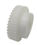 0.8 Module 35 Teeth POM Plastic Pinion Gear Straight Teeth Spur Gear For Steering Transmission 6.35mm Shaft 0.8M 35T Durable Smooth