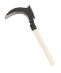 Double Sickle Garden Tool With High Manganese Steel Blade, Heavy Duty Handheld Scythe For Mowing Grass, Pruning Trees, And Outdoor Yard Work