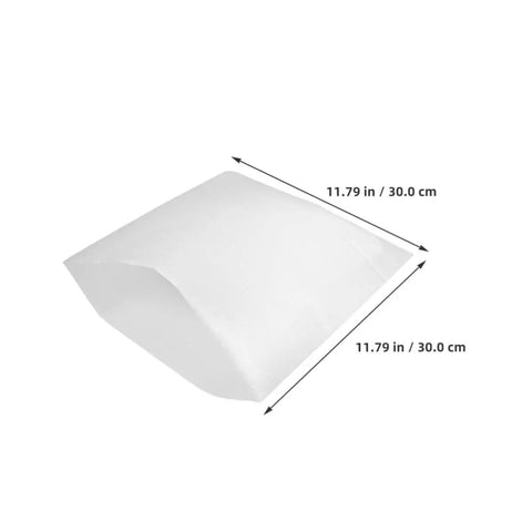 White EPE Foam Pouches 25 Pack Shockproof Moving Cushions for Fragile Dishes with dimensions 11.79 in x 11.79 in