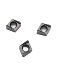 Premium 4nkt060308r-m Hard Steel Turning Inserts For Lathe Tools, three inserts with sharp edges on a white background.