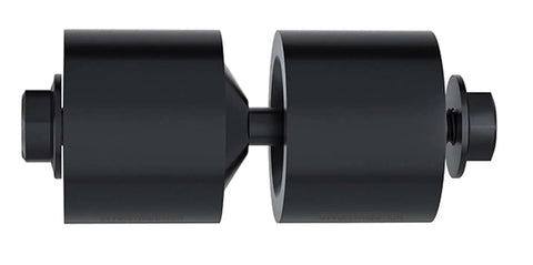 Side view of Beefy Pro Grade Dzus Fastener Dimple Die Tool For Quick Turn And Quarter Turn Jobs 0.750 In X 0.200 In Black Oxide Chromoly 4130