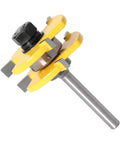 Get Ready To Build Like A Boss With These 2 Pcs Tongue And Groove Router Bits Featuring Sharp Carbide Blades, 1/4 In Shank.