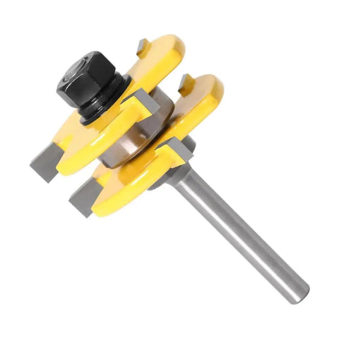 Get Ready To Build Like A Boss With These 2 Pcs Tongue And Groove Router Bits Featuring Sharp Carbide Blades, 1/4 In Shank.