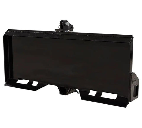 Front view of Universal 3 Point Attachment Adapter With Adjustable Lift Arms From 8 To 43 Inches For Skid Steers, Loaders And Tractors